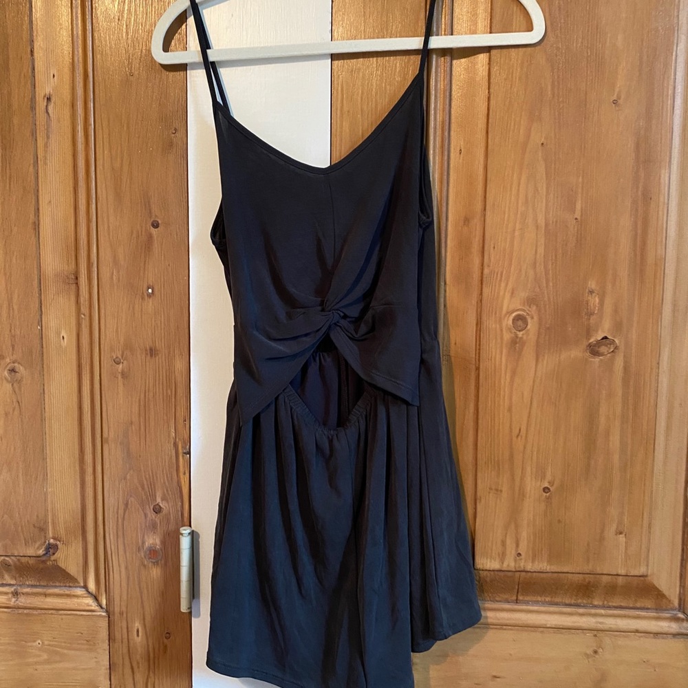 Sienna sky dark grey romper
